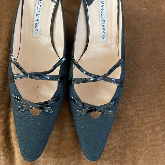 Manolo Blahnik vintage slide heeled shoes - Picture 1 of 3